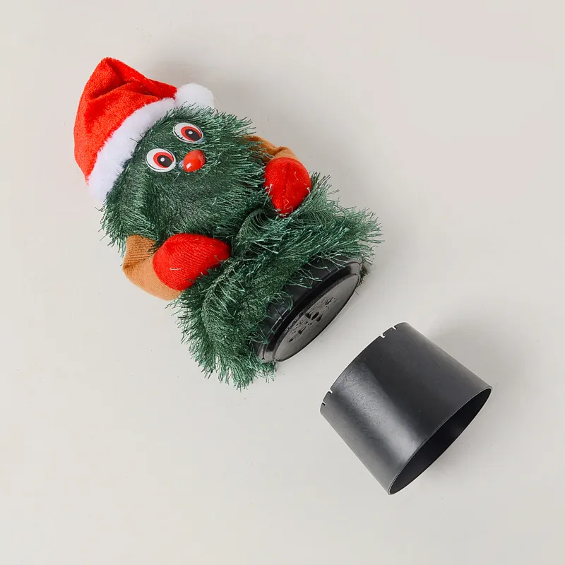 Divertido juguete eléctrico giratorio del árbol de Navidad Rojo big image 1
