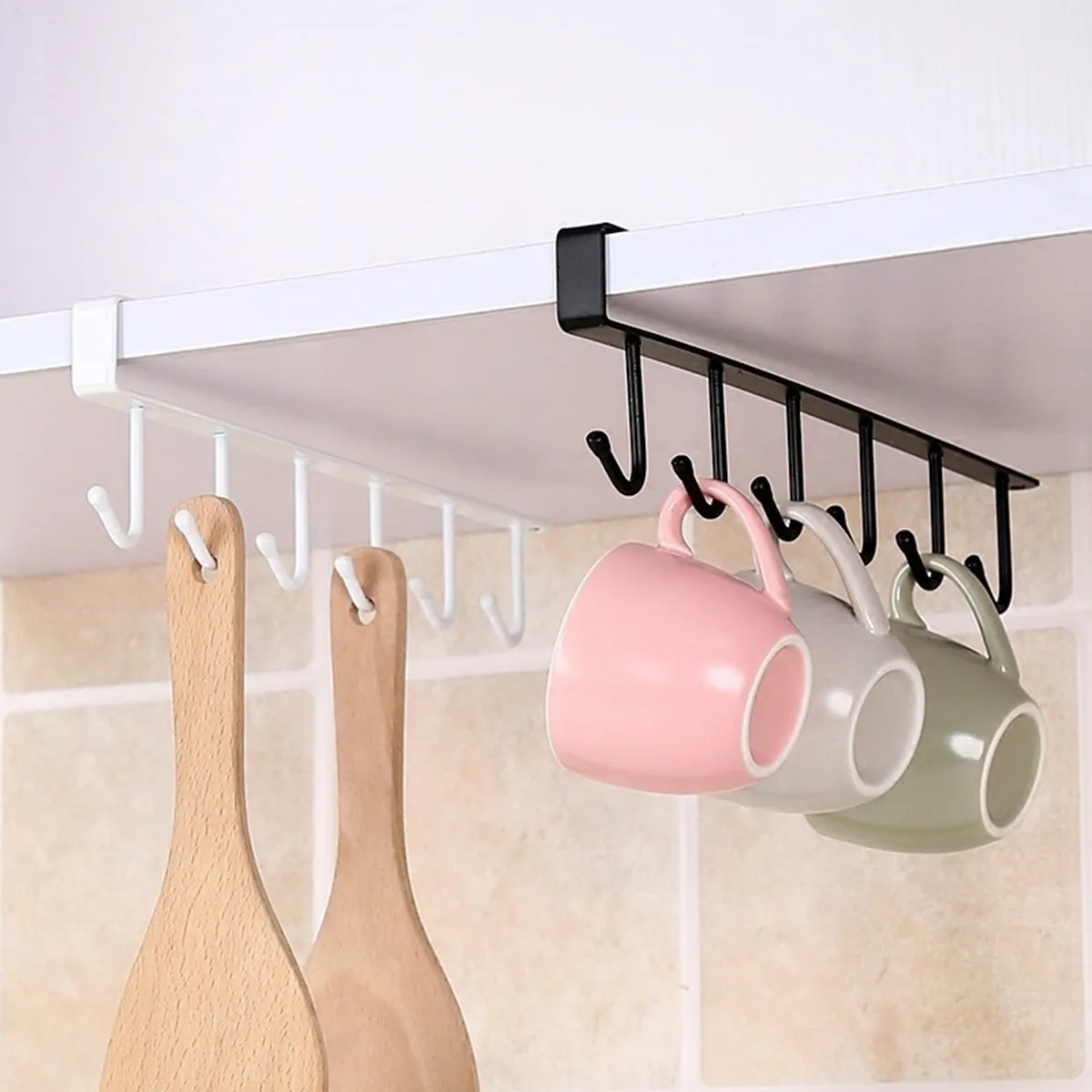 Iron Hanging Organizer with 6 Hooks