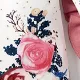3pcs Floral Print Ruffle Decor Long-sleeve Baby Set Pink