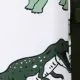 2pcs Baby Boy Allover Dinosaur Print Sleeveless Tank Top and Solid Shorts Set DarkGreen