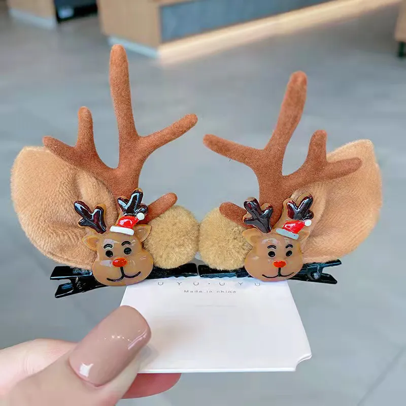 2-pack Children/adults Cute elk antler hair accessories for Christmas  big image 1
