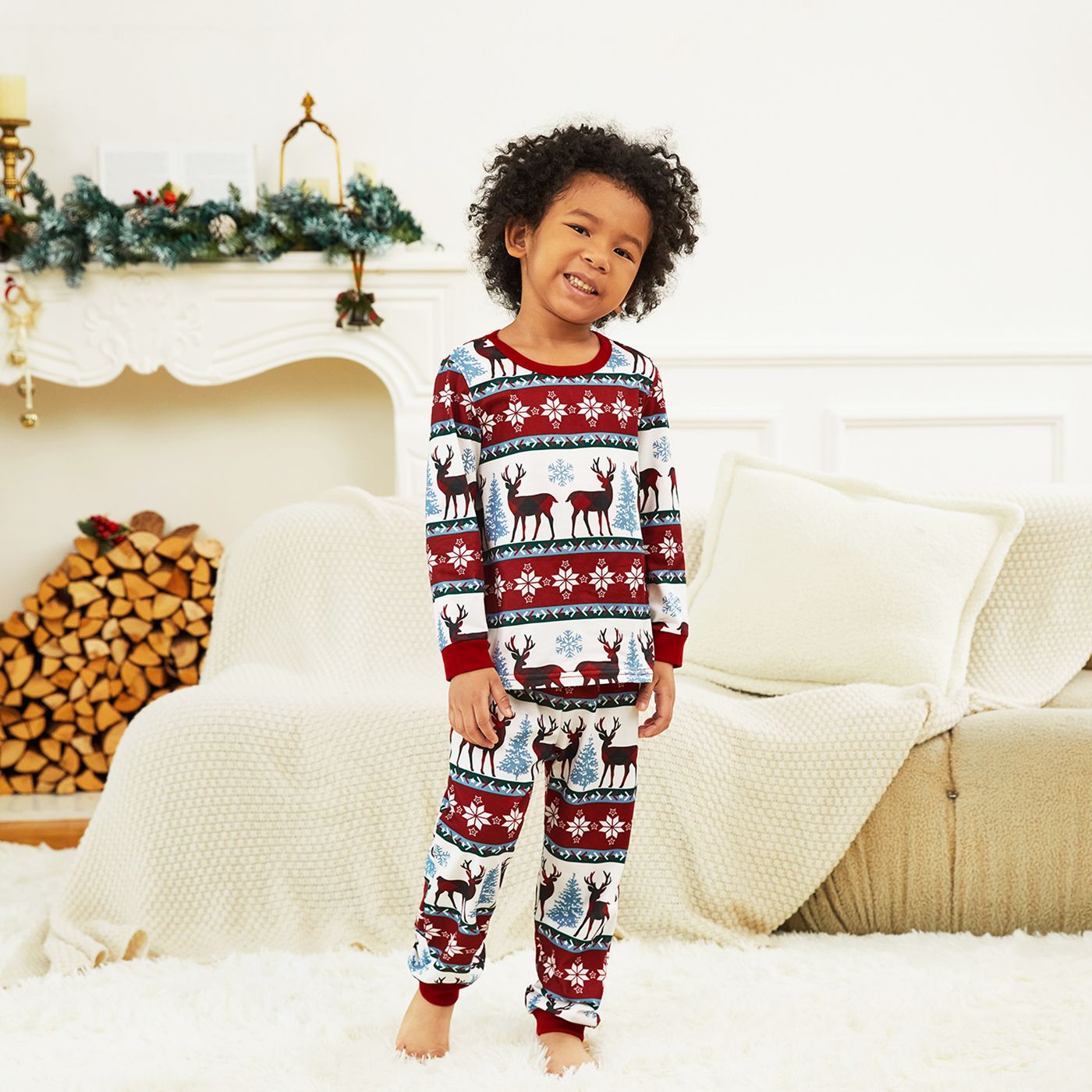 Pyjamas De Noël Pour Toute La Famille, Tenues Assorties, Résistantes Aux Flammes.
