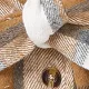 kleinkind mädchen puppe kragen plaid knopf design gegürtet dünne mäntel khaki