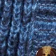 Toddler Girl Button Design Waffle Knit Sweater Cardigan Dark Blue