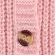 Toddler Girl Button Design Waffle Knit Sweater Cardigan Pink