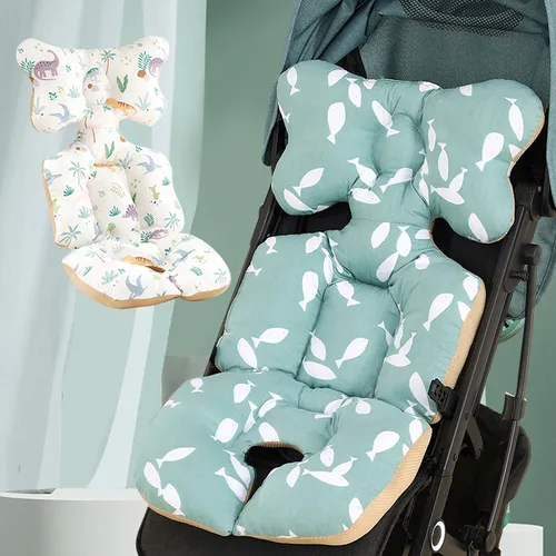 Baby Stroller Cushion Thickened Cotton Pad for Comfortable Seating and Added Shock Absorption