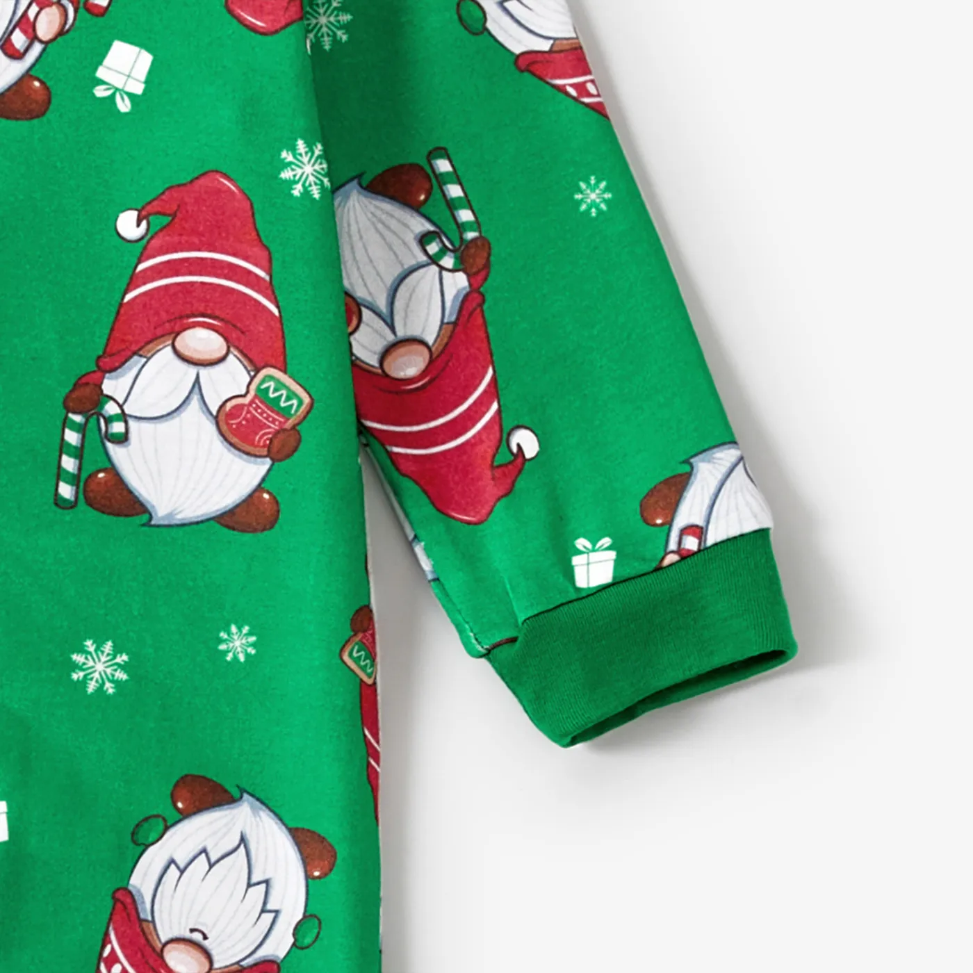 Christmas Family Matching Santa Print Long-sleeve Pajamas Sets(Flame resistant)  image 5