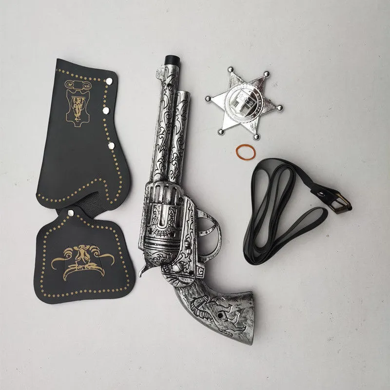 Toddler/kids Western cowboy toy pistol holster Black image 4