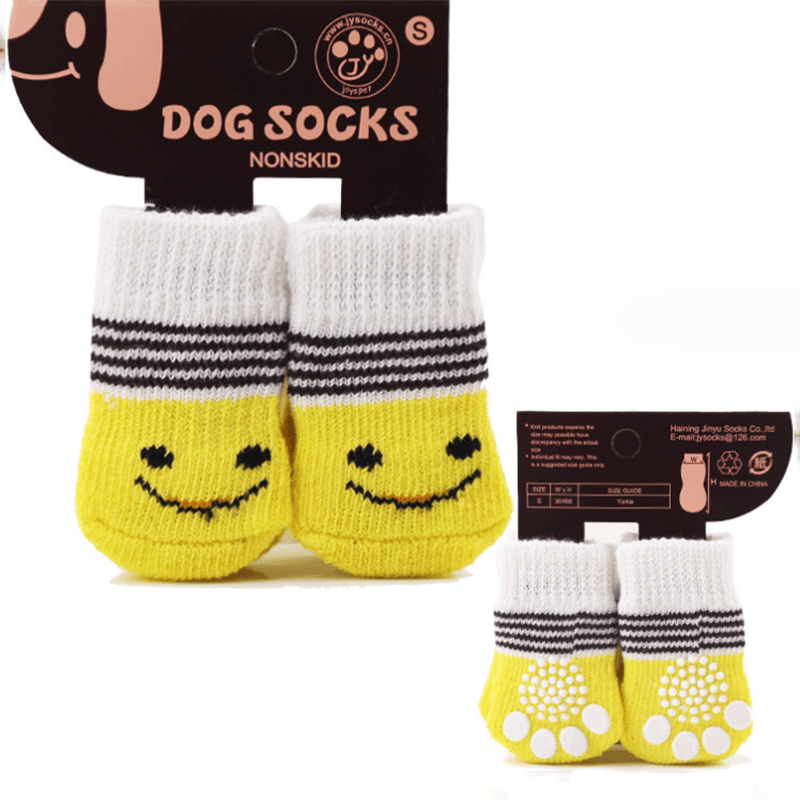 

4pcs Christmas Pet Non-slip Cute Socks