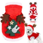 Christmas-themed Cozy Pet Clothes Color-B
