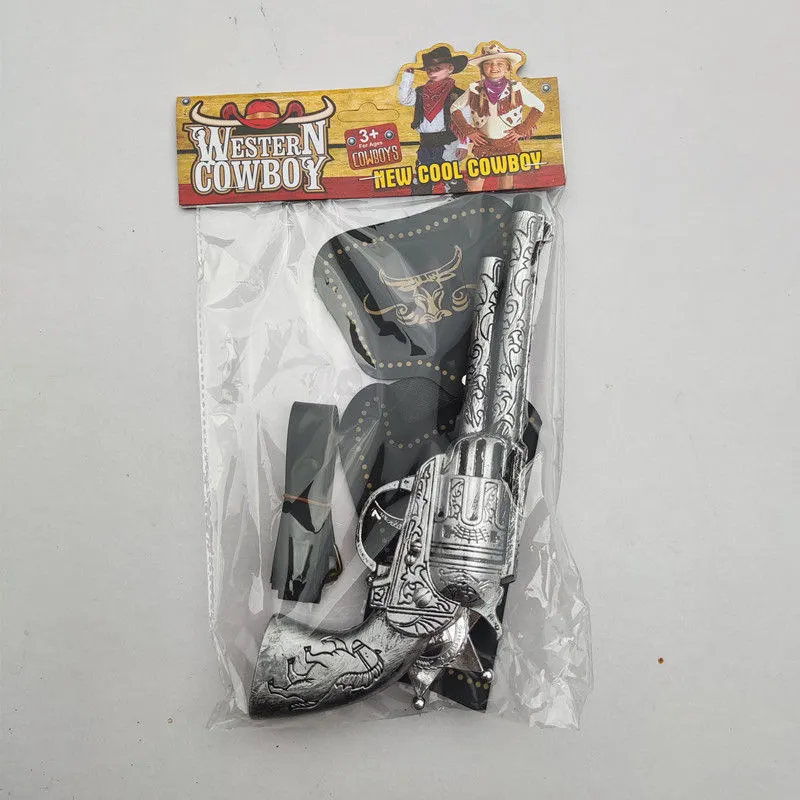 Toddler/kids Western cowboy toy pistol holster Black image 3
