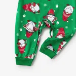 Christmas Family Matching Santa Print Long-sleeve Pajamas Sets(Flame resistant)  image 4