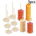 3pcs donut wooden stand holiday party donut storage rack  image 6
