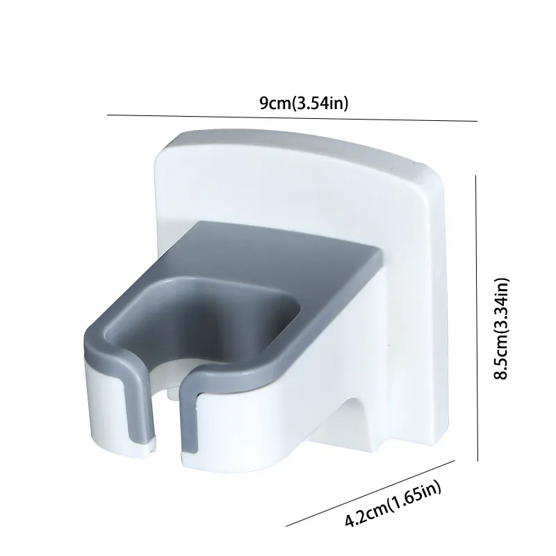 Single-Unit Hair Dryer Holder - No Drill White big image 1