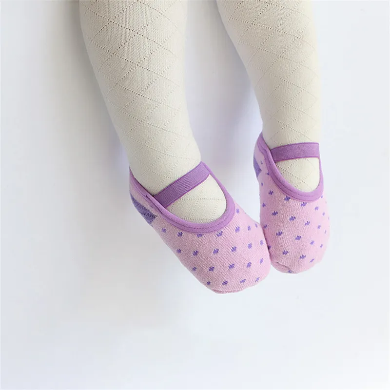 Baby's Anti-slip and anti-falling floor boat socks Purple image 4