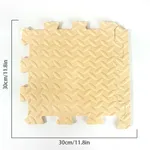 Foam Leaf Pattern Floor Mats - Non-slip and Waterproof, Multiple Colors for Bedroom and Home Beige