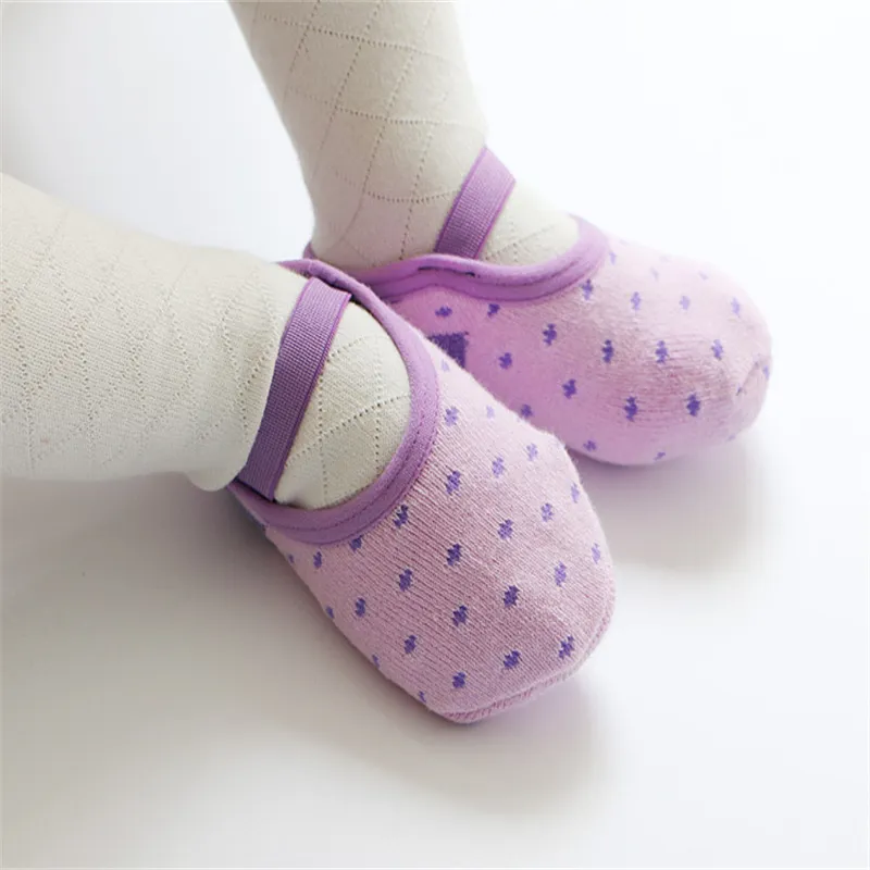 Baby's Anti-slip and anti-falling floor boat socks Purple image 3