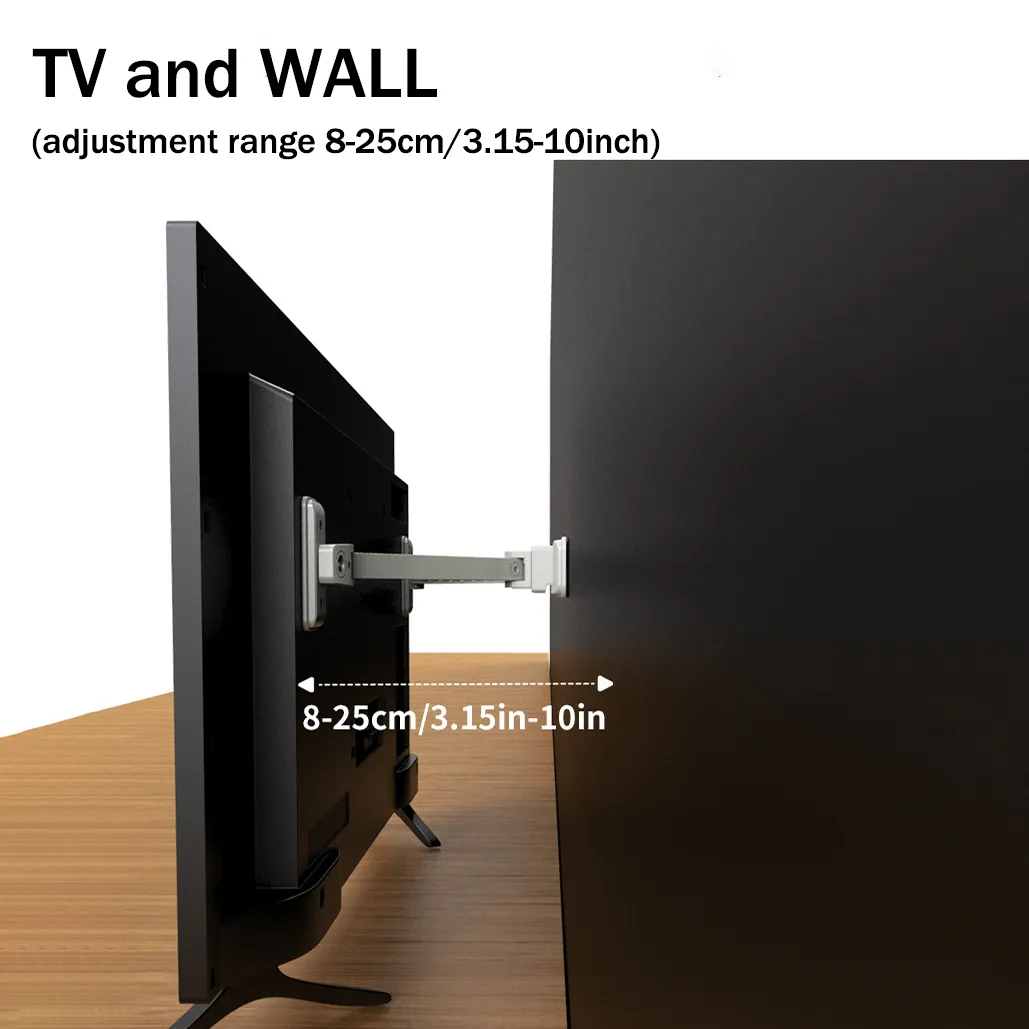Anti-toppling TV/monitor and door/window safety lock with fixed bracket and limiters White image 4