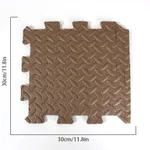 Foam Leaf Pattern Floor Mats - Non-slip and Waterproof, Multiple Colors for Bedroom and Home Coffee
