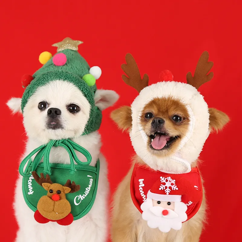 Adorable Christmas-Themed Pet Accessories Green big image 1