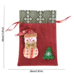 Christmas Cookie Candy Christmas Tree Decoration Bag Red