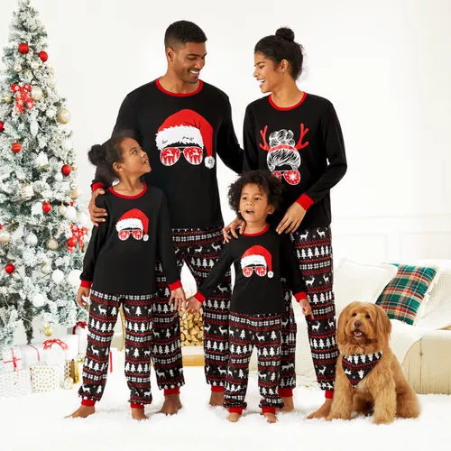 Navidad Looks familiares Manga larga Conjuntos combinados para familia Pijamas (Flame Resistant)