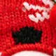 Décoration d’ornement de poupée tricotée de Noël Rouge