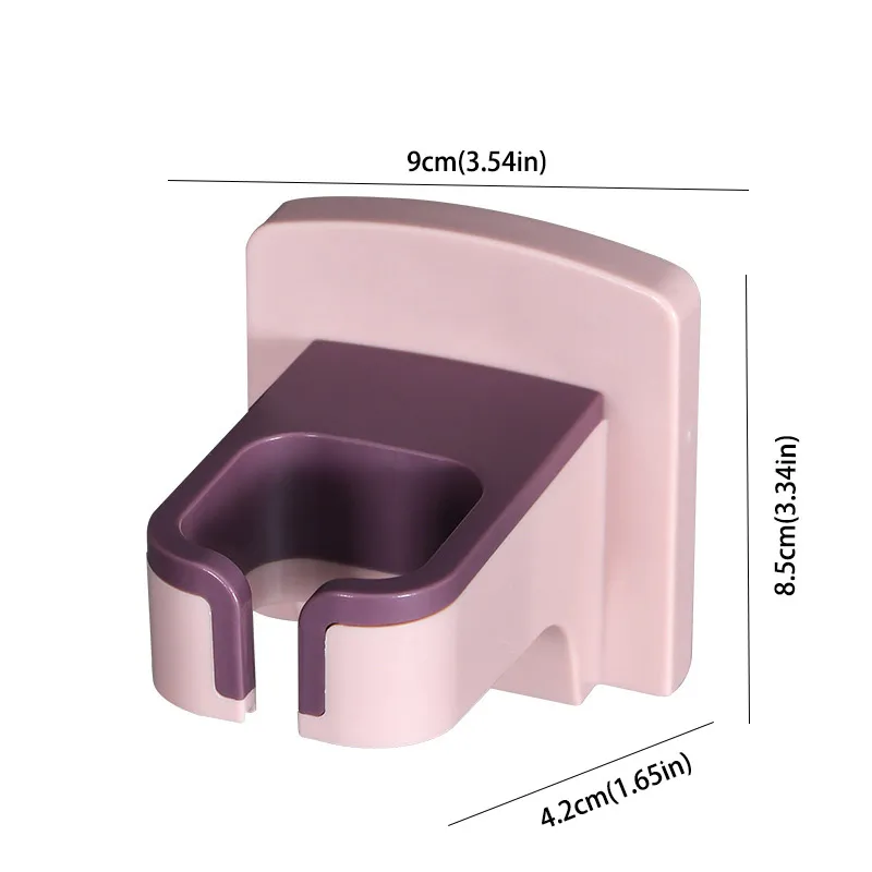 Single-Unit Hair Dryer Holder - No Drill Pink