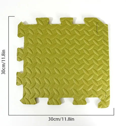 Foam Leaf Pattern Floor Mats - Non-slip and Waterproof, Multiple Colors for Bedroom and Home
