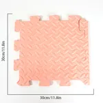 Foam Leaf Pattern Floor Mats - Non-slip and Waterproof, Multiple Colors for Bedroom and Home Pink