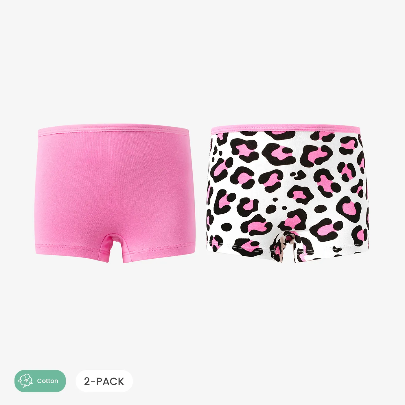 2 unidades Criança Menina Costuras de tecido Avant-garde Roupa interior Rosa big image 1
