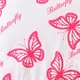 Baby Mädchen Schmetterling Süß Langärmelig Sweatshirts weiß