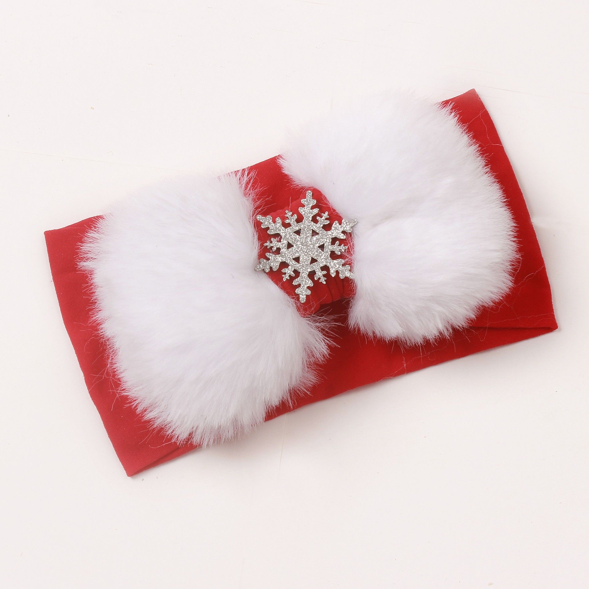 

Baby's Christmas Plush Bow Headband