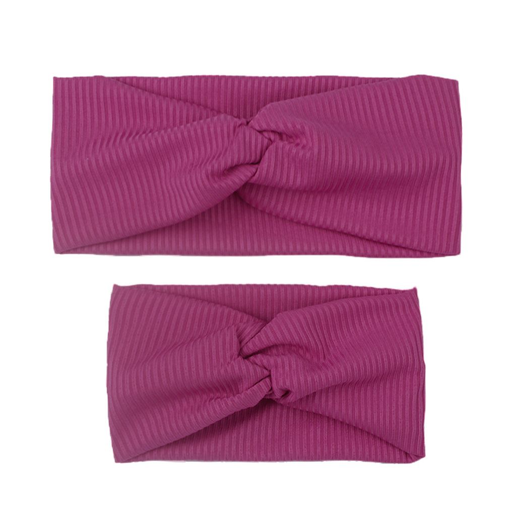 

2-pack Solid Cross Striped Headband for Mom and Me