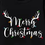 Christmas Family Matching Letters Print Cotton Long Sleeves Tops  image 6
