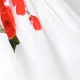 2 pezzi Neonato Canotta Rosa Casual Canotta Abito Bianco
