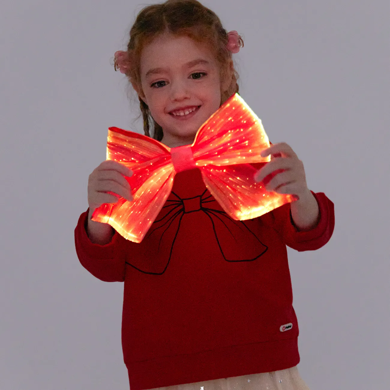 Kleinkinder Mädchen Hypertaktil Süß Sweatshirts rot big image 1