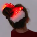 Go-Glow Christmas Light Up Big Hair Bows Hairband Including Controller (Built-In Battery) Red image 4