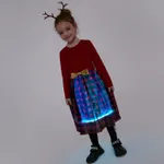 Go-Glow Christmas Illuminating Dress with Light Up Skirt with Checkered Pattern Including Controller (Built-In Battery)  image 3