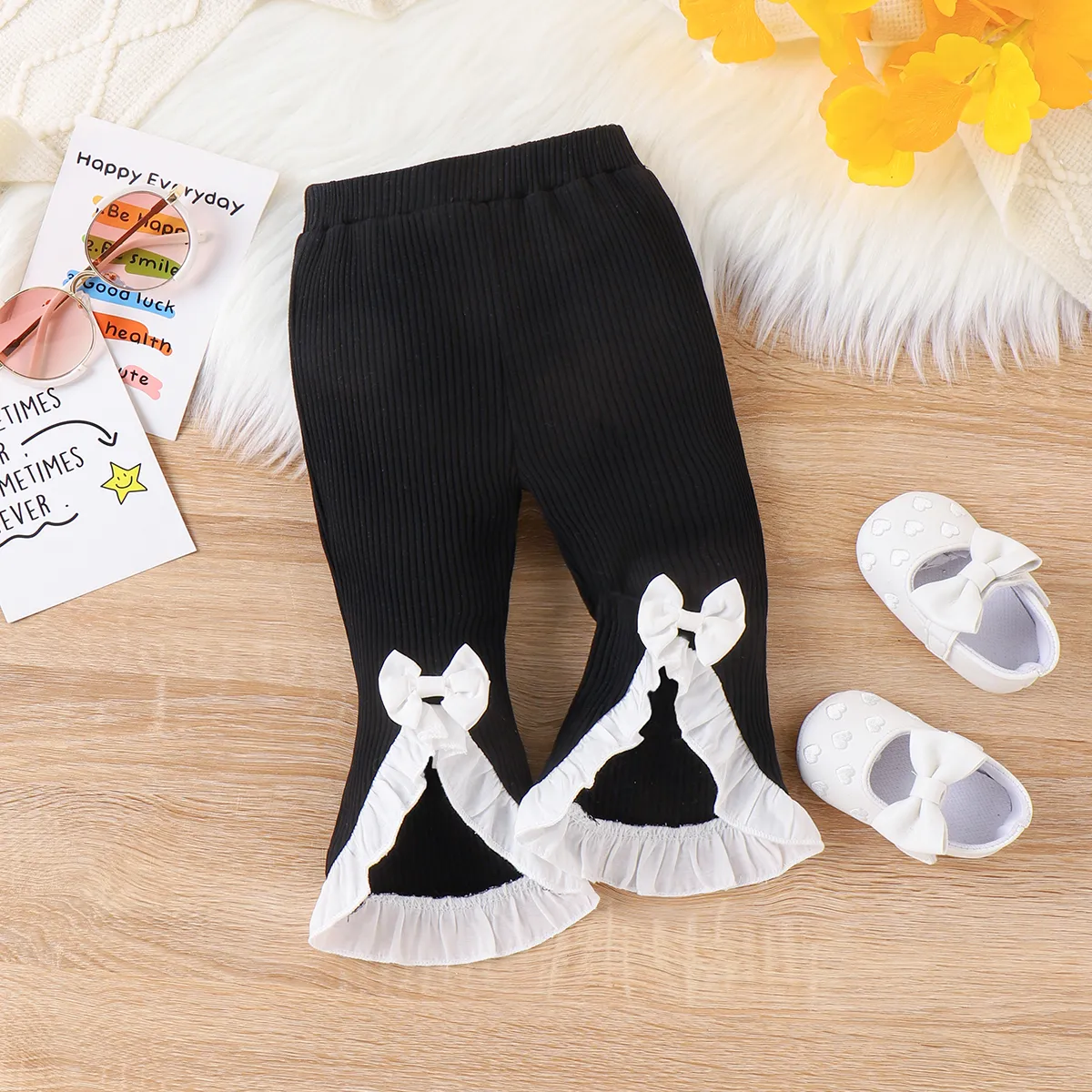 Baby Girl Agaric Edge Solid color Leggings
  image 5