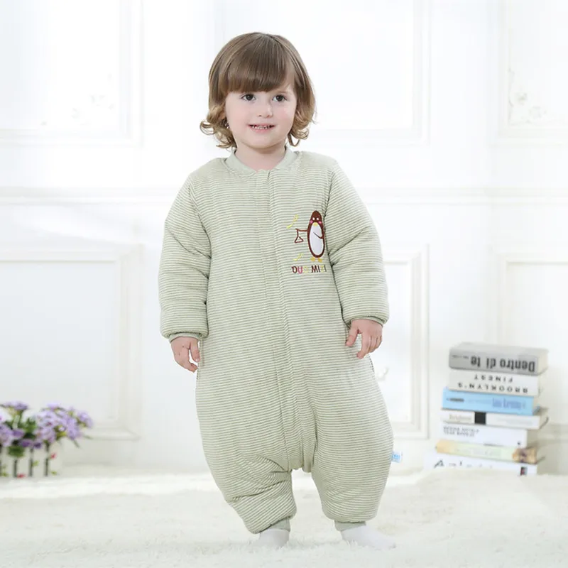 Thickened Leg-Separated Zipper Anti-Kick Baby Sleeping Bag-Suitable for Infants under 12 months old  image 2