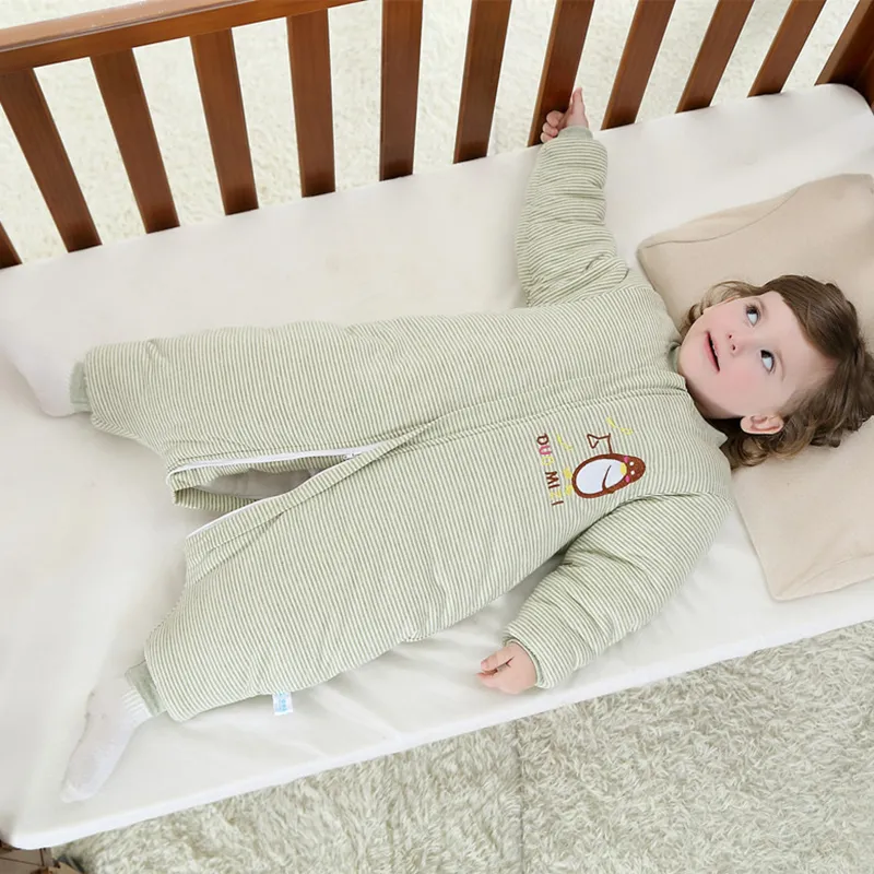 Thickened Leg-Separated Zipper Anti-Kick Baby Sleeping Bag-Suitable for Infants under 12 months old  image 4