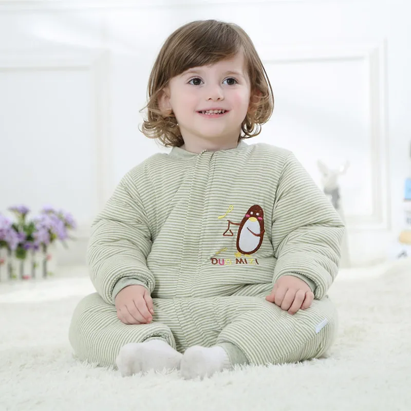 Thickened Leg-Separated Zipper Anti-Kick Baby Sleeping Bag-Suitable for Infants under 12 months old  image 3