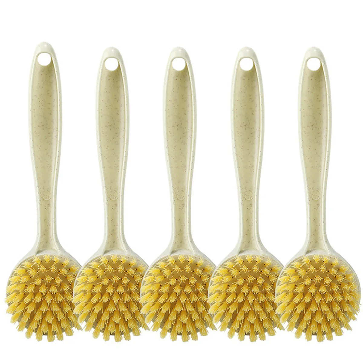 Set Of 5 Pot Scrubbing Brushes, Non-Scratch Cleaning Brushes For Pots, Dishes, Sinks, And Stovetops