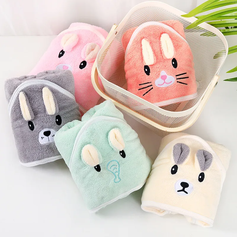 Coral Fleece Animal Shaped Hooded Blanket Coral image 6