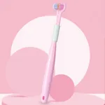 Soft Bristle Macaron U-shaped Toothbrush for Kids (Ages 3 and Up) Pink
