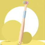 Soft Bristle Macaron U-shaped Toothbrush for Kids (Ages 3 and Up) Yellow