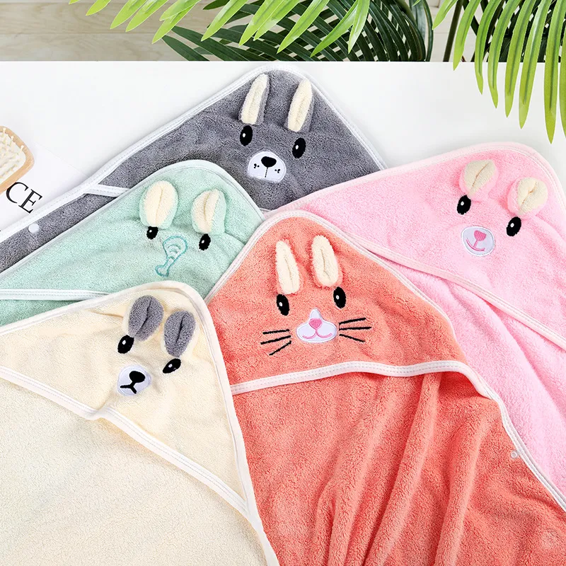 Coral Fleece Animal Shaped Hooded Blanket Coral image 3
