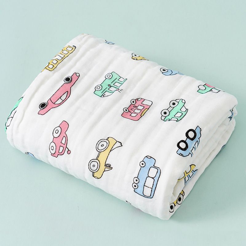 Soft And Breathable 6-Layer Muslin Baby Bath Towel In 100% Cotton