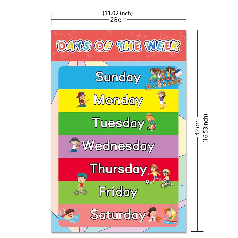 16-Piece Set of Children's Early Education Cartoon Decorative Cards  image 5